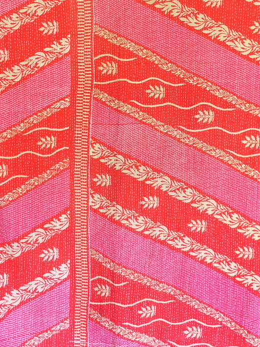 Vintage Kantha Bedspread