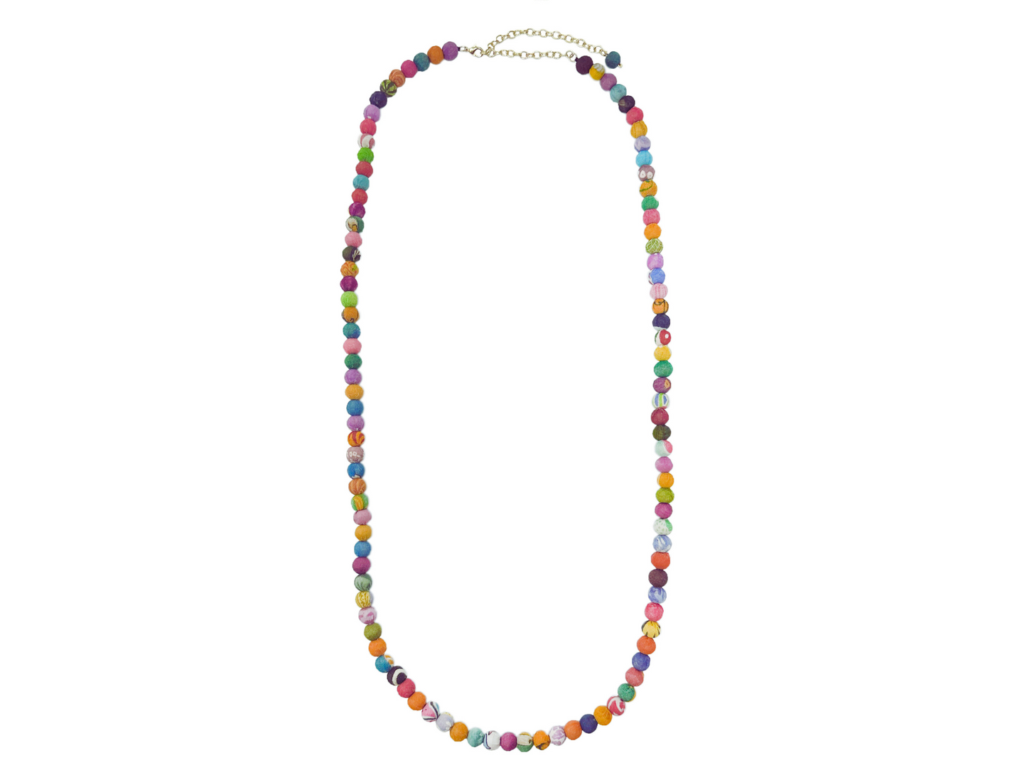 39" Vintage Kantha Strand Necklace